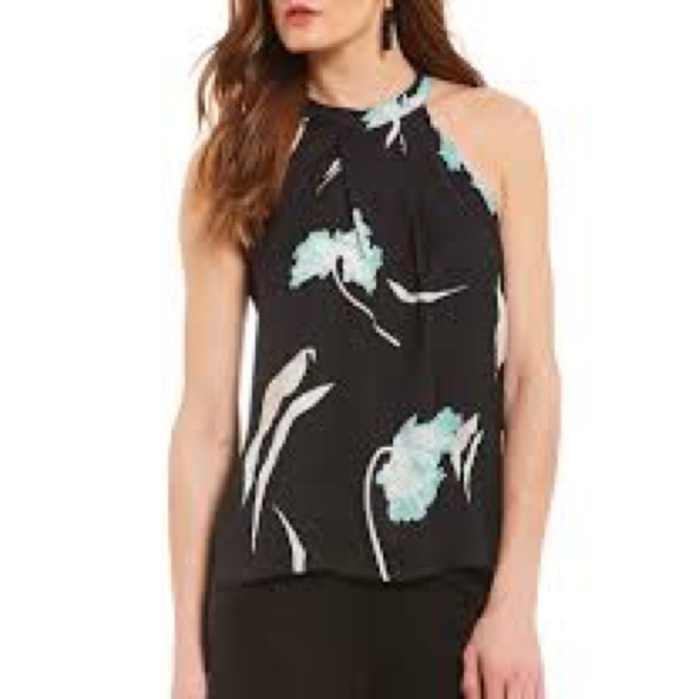 1.State Halter Pleat Top